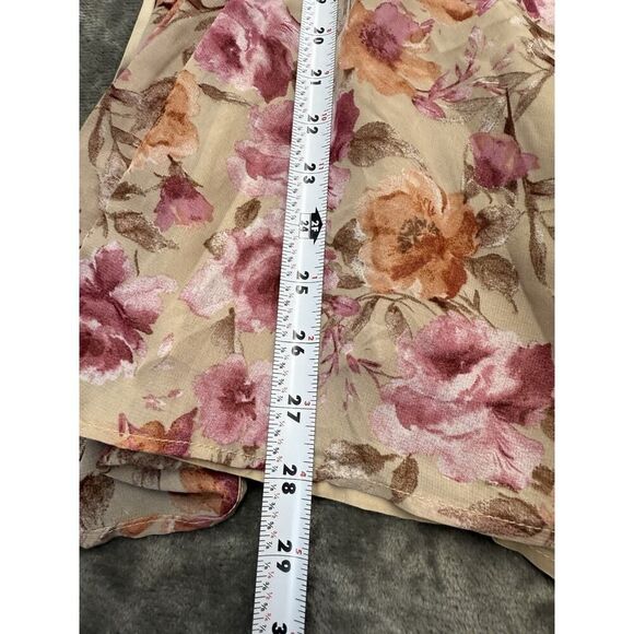 NWOT Sunday Soho Floral Boho Mini Dress with Open Back & Puff Sleeves sz S - Picture 13 of 15